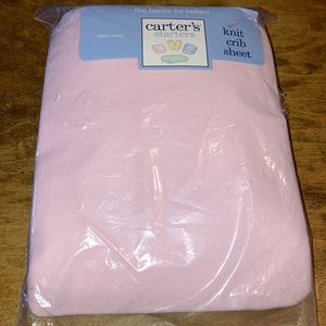 Cotton Crib Sheet Set Pink Bedding Baby Girl Pastel Neutral New